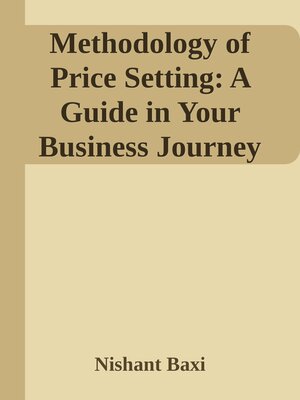 cover image of Methodology of Price Setting
